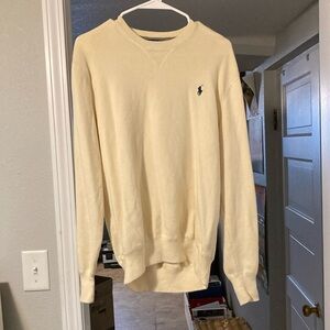 Beige men’s medium sweater crew neck Beige Navy Polo Ralph Lauren